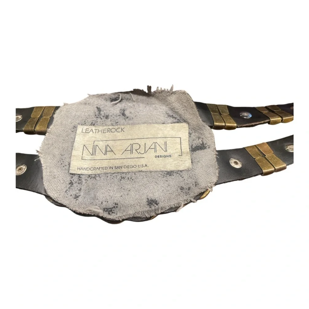 Leatherock by Nina Arjani Designs Vintage 80’s handcrafted design. EE